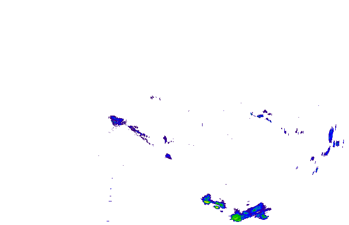 Meteoradar - aktuální srážky 2025-06-27 22:45:00