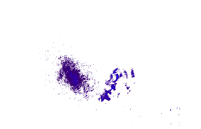 Meteoradar - aktuální srážky 2025-07-01 12:45:00
