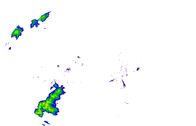 Meteoradar - aktuální srážky 2025-07-03 02:00:00