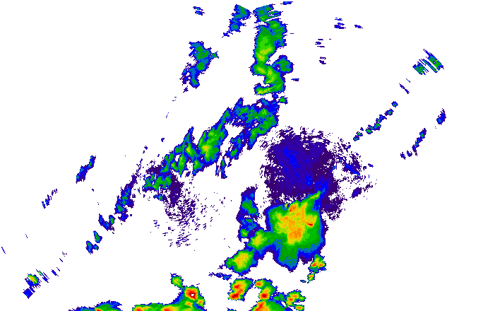 Meteoradar - aktuální srážky 2025-07-03 17:00:00
