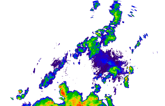 Meteoradar - aktuální srážky 2025-07-03 18:45:00