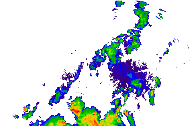 Meteoradar - aktuální srážky 2025-07-03 19:00:00