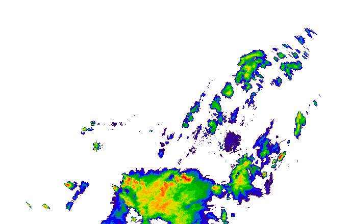 Meteoradar - aktuální srážky 2025-07-03 21:15:00