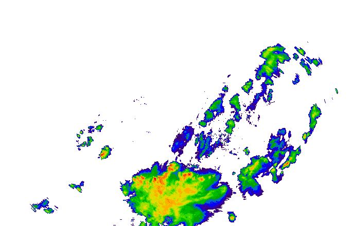 Meteoradar - aktuální srážky 2025-07-03 22:00:00