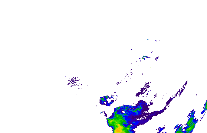 Meteoradar - aktuální srážky 2025-07-04 13:00:00