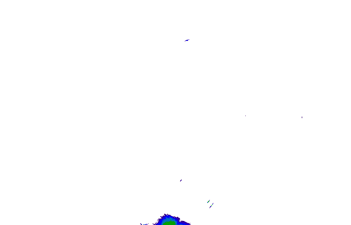 Meteoradar - aktuální srážky 2025-07-05 21:00:00