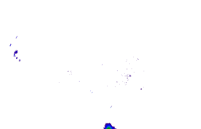 Meteoradar - aktuální srážky 2025-07-05 22:15:00