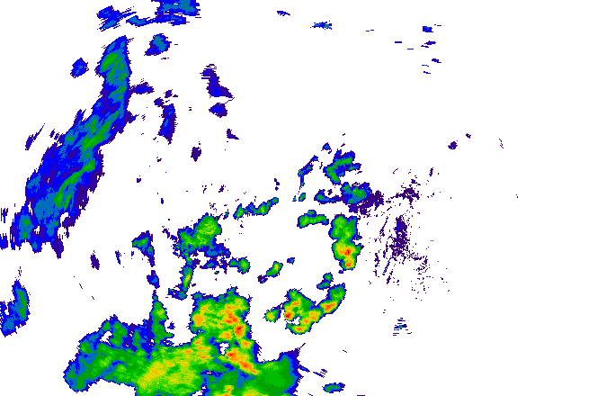 Meteoradar - aktuální srážky 2025-07-06 17:00:00