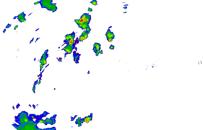 Meteoradar - aktuální srážky 2025-07-07 19:45:00