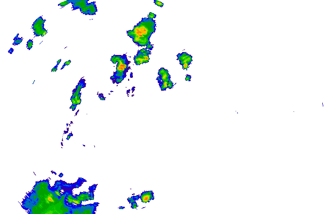 Meteoradar - aktuální srážky 2025-07-07 20:00:00