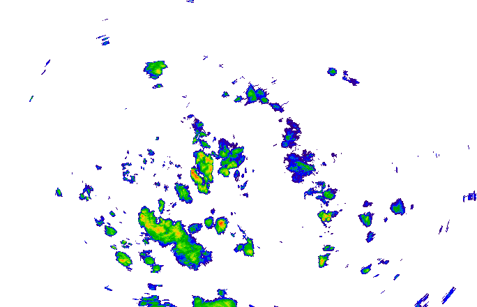 Meteoradar - aktuální srážky 2025-07-10 20:45:00