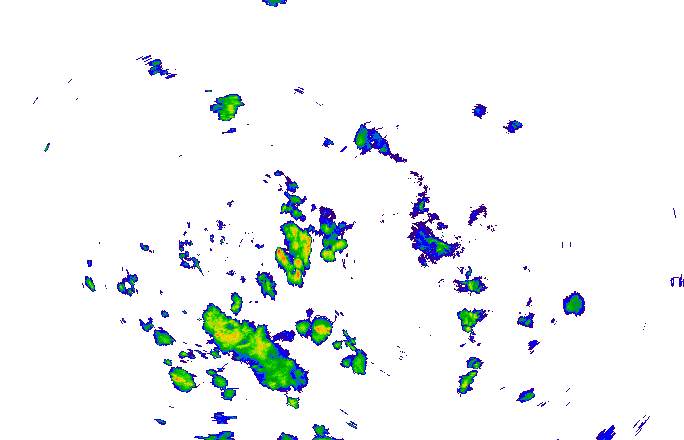 Meteoradar - aktuální srážky 2025-07-10 21:00:00
