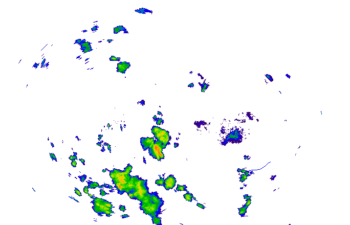Meteoradar - aktuální srážky 2025-07-10 21:45:00