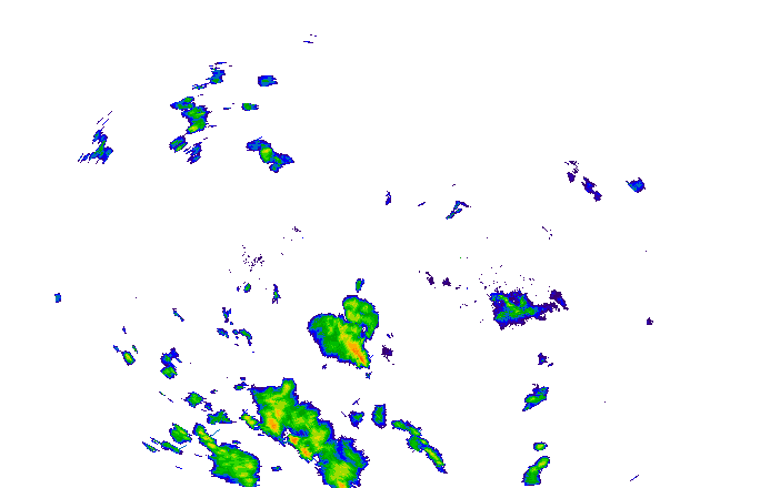 Meteoradar - aktuální srážky 2025-07-10 22:15:00