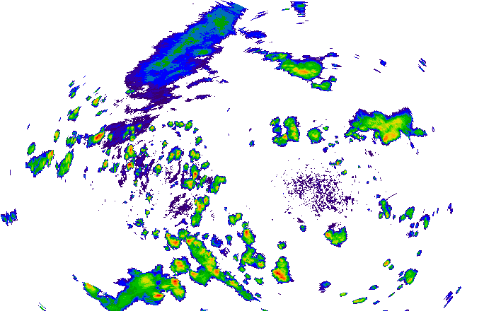 Meteoradar - aktuální srážky 2025-07-11 13:15:00