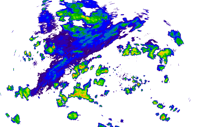 Meteoradar - aktuální srážky 2025-07-11 17:00:00