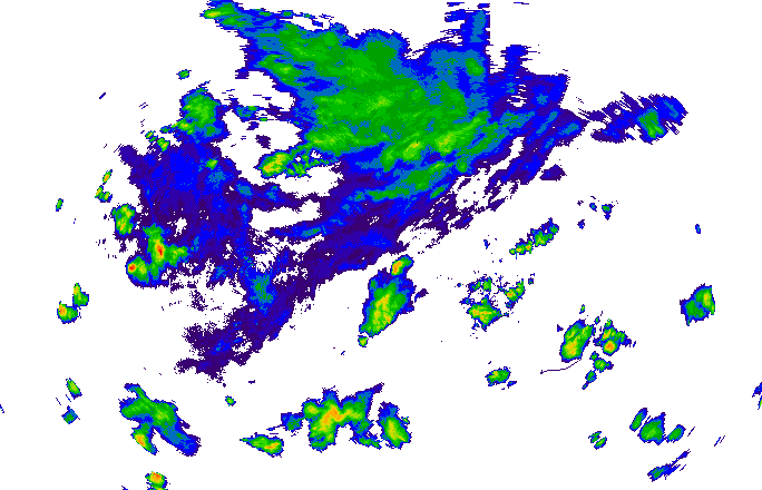 Meteoradar - aktuální srážky 2025-07-11 19:15:00