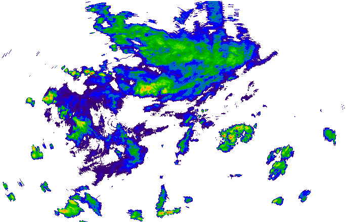 Meteoradar - aktuální srážky 2025-07-11 20:15:00