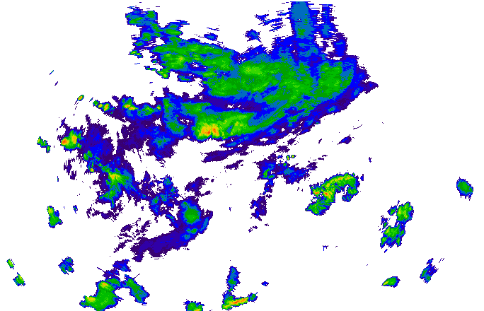 Meteoradar - aktuální srážky 2025-07-11 20:30:00