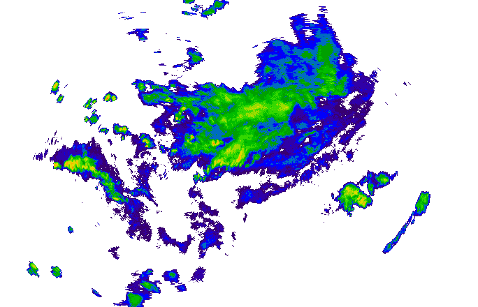 Meteoradar - aktuální srážky 2025-07-11 22:00:00