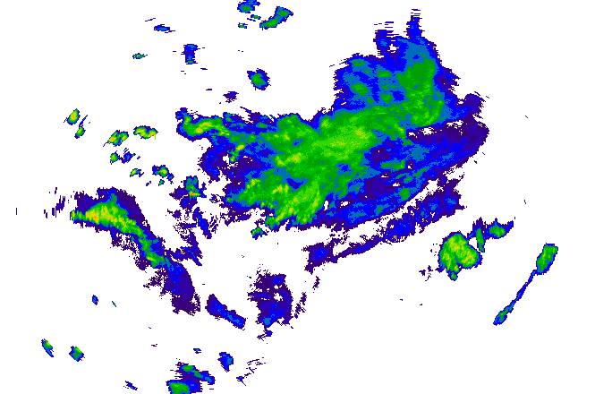 Meteoradar - aktuální srážky 2025-07-11 22:15:00