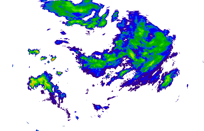 Meteoradar - aktuální srážky 2025-07-12 00:00:00