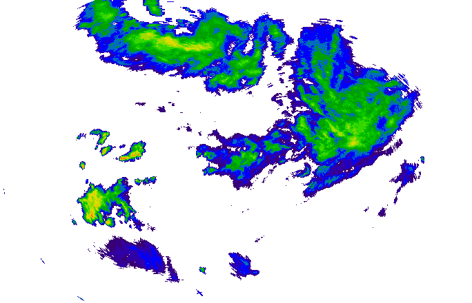 Meteoradar - aktuální srážky 2025-07-12 01:00:00