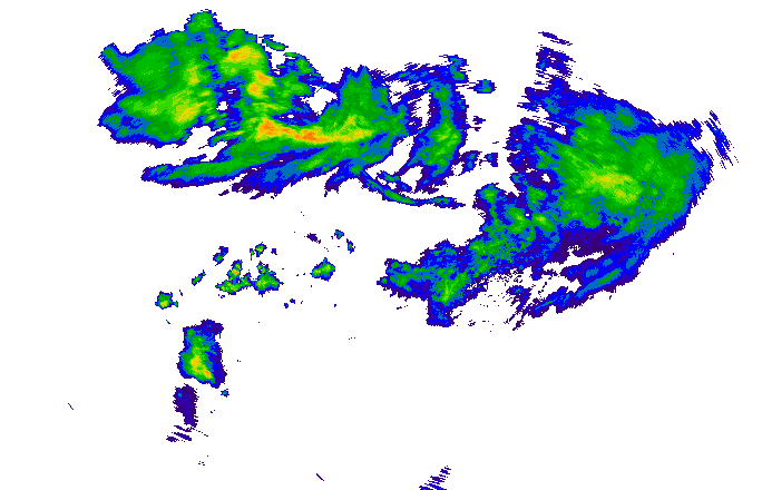 Meteoradar - aktuální srážky 2025-07-12 02:45:00