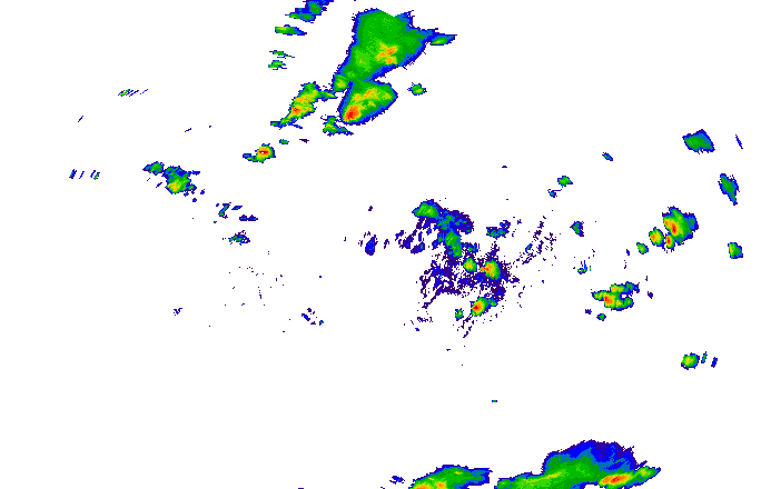 Meteoradar - aktuální srážky 2025-07-13 17:45:00