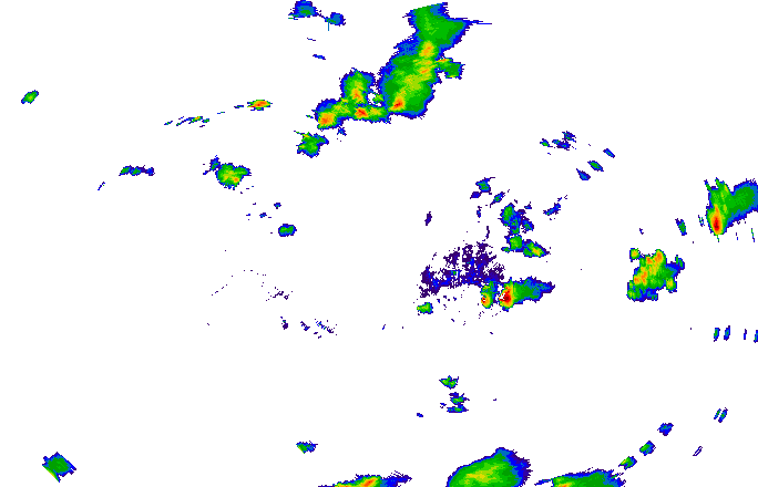 Meteoradar - aktuální srážky 2025-07-13 18:45:00