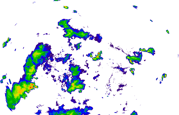 Meteoradar - aktuální srážky 2025-07-14 18:45:00