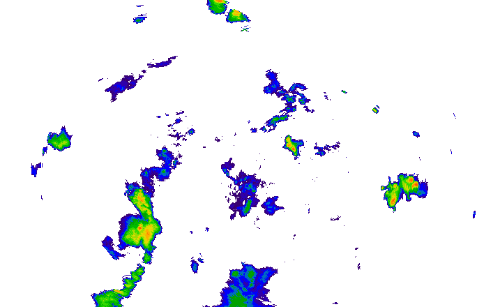 Meteoradar - aktuální srážky 2025-07-14 21:00:00
