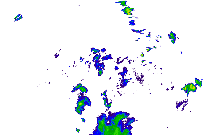 Meteoradar - aktuální srážky 2025-07-14 22:45:00