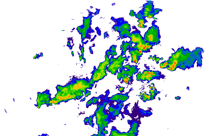 Meteoradar - aktuální srážky 2025-07-15 18:30:00