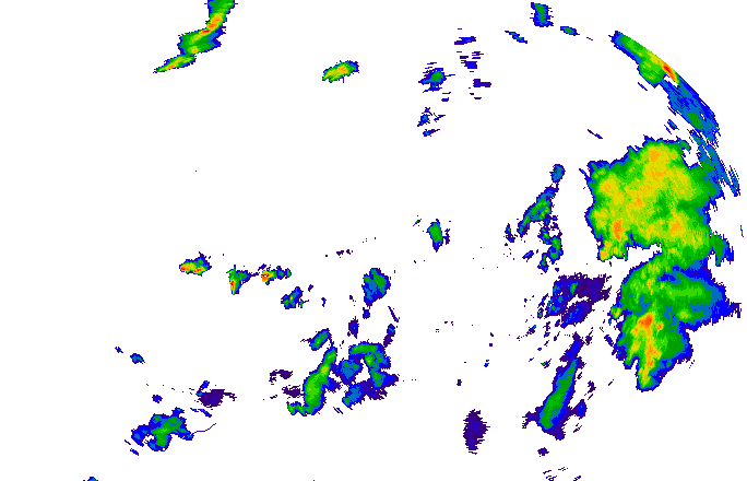 Meteoradar - aktuální srážky 2025-07-15 21:15:00