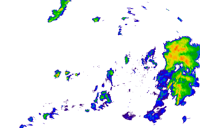 Meteoradar - aktuální srážky 2025-07-15 21:45:00