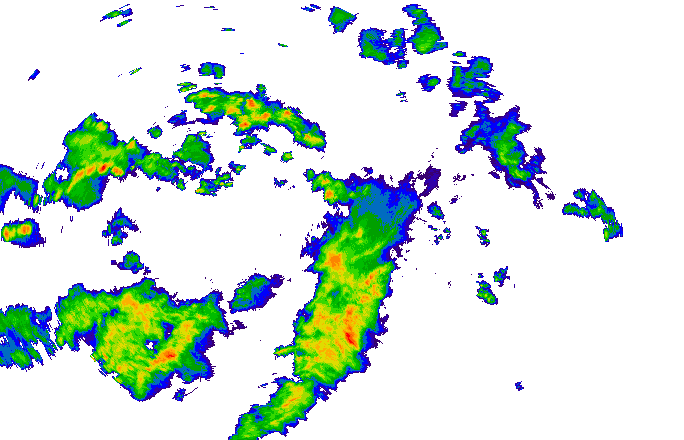 Meteoradar - aktuální srážky 2025-07-16 18:15:00