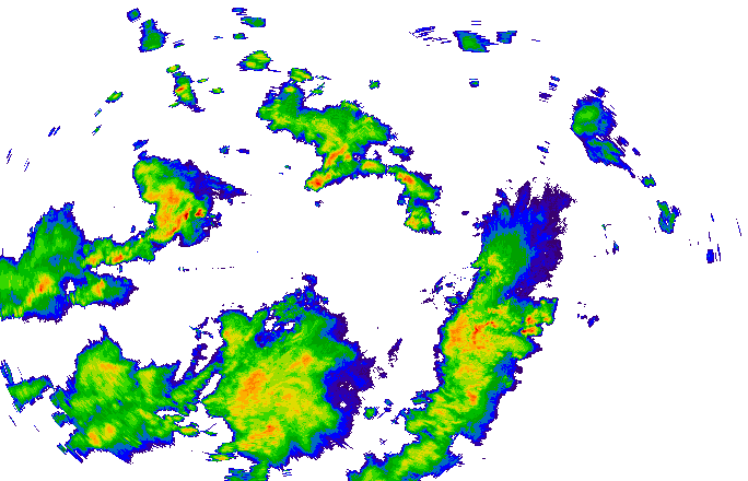 Meteoradar - aktuální srážky 2025-07-16 19:45:00
