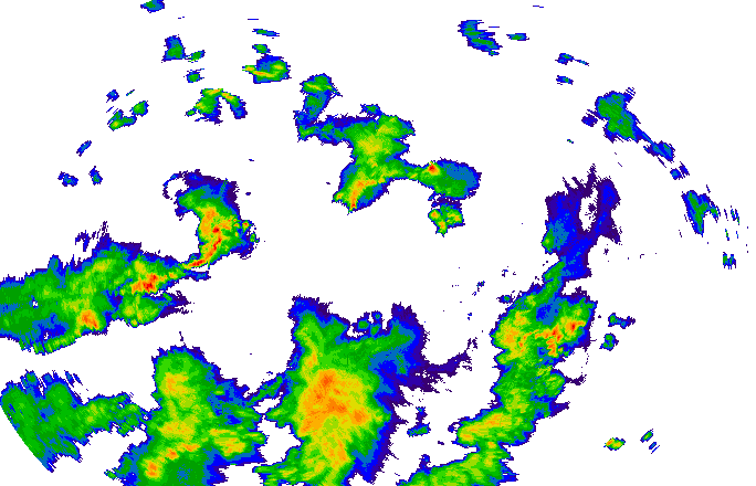 Meteoradar - aktuální srážky 2025-07-16 20:30:00