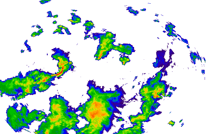 Meteoradar - aktuální srážky 2025-07-16 20:45:00