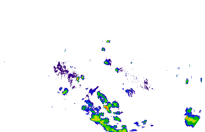 Meteoradar - aktuální srážky 2025-07-18 18:45:00