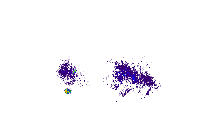 Meteoradar - aktuální srážky 2025-07-20 12:15:00
