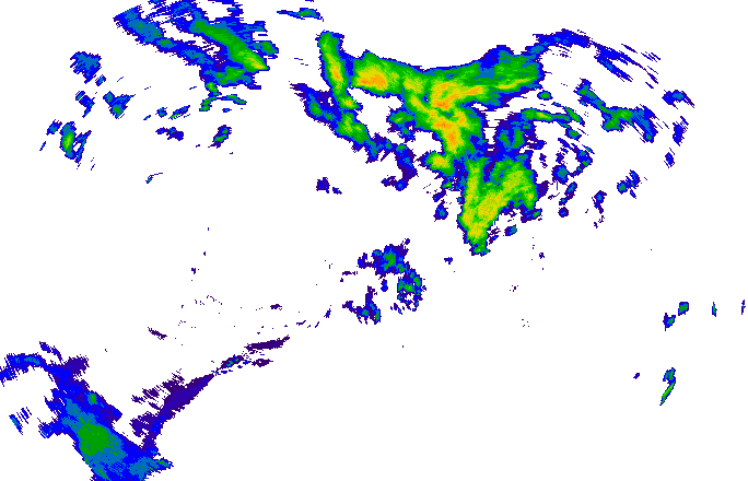 Meteoradar - aktuální srážky 2025-07-25 02:15:00