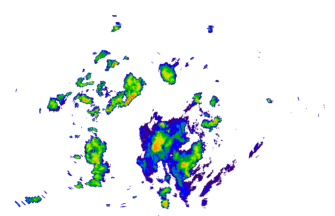 Meteoradar - aktuální srážky 2025-07-30 19:15:00