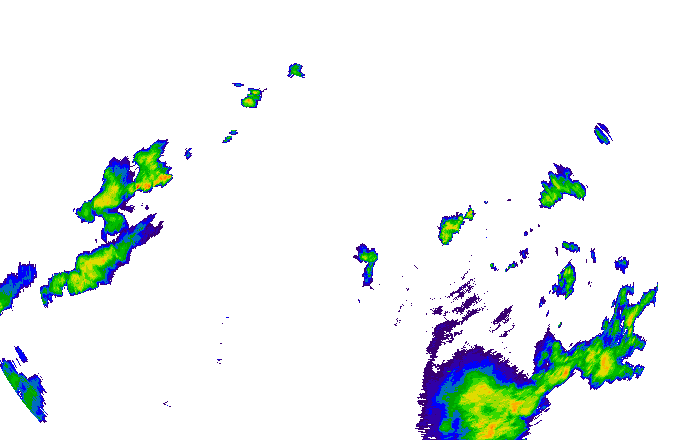 Meteoradar - aktuální srážky 2025-08-01 23:00:00