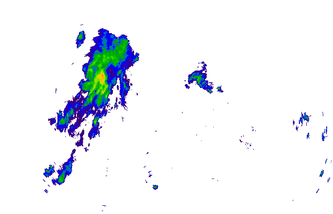 Meteoradar - aktuální srážky 2025-08-04 00:30:00