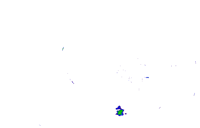 Meteoradar - aktuální srážky 2025-08-10 16:30:00