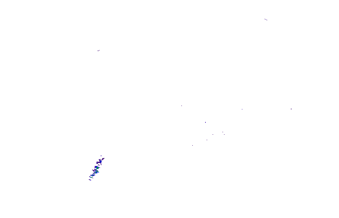 Meteoradar - aktuální srážky 2025-08-12 22:15:00