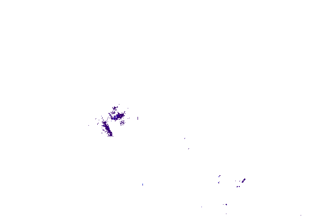 Meteoradar - aktuální srážky 2025-08-13 21:45:00