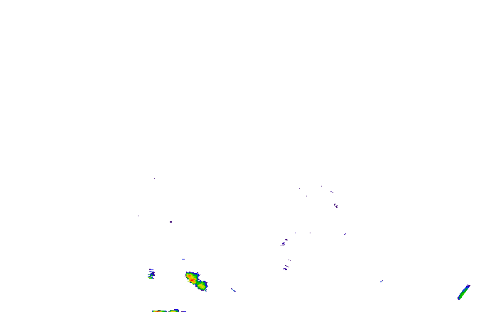 Meteoradar - aktuální srážky 2025-08-17 16:45:00